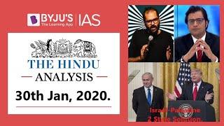 'The Hindu' Analysis for 30th Jan, 2020. (Current Affairs for UPSC/IAS)