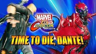 TIME TO DIE, DANTE: Venom - Marvel Vs. Capcom Infinite (Online Ranked)