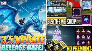 3.5 UPDATE BGMI/PUBGM RELEASE DATE || WINTER UPDATE THEME SHOP REWARDS || NO PREMIUM CRATE IN BGMI?