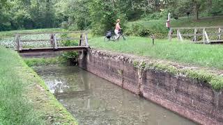 C and O canal towpath biking from Pittsburgh to Washington DC. Day four