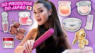 TESTANDO TODOS PRODUTOS DO JAPÃO QUE COMPREI! (Make, cabelo e +)