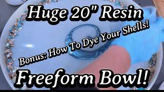 #770 How To Make A Huge Freeform Resin Bowl With Fast Cure Resin!