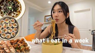 what i eat in a week (home cooked meals)