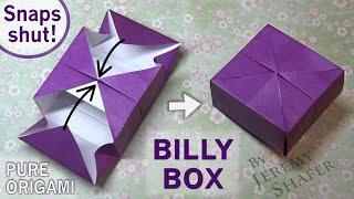 Origami Billy Box - It Snaps Shut!