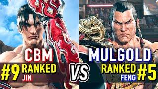 T8  CBM (#9 Ranked Jin) vs MULGOLD (#5 Ranked Feng)  Tekken 8 High Level Gameplay