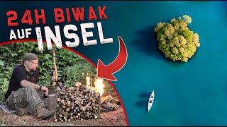 24H EINSAME INSEL  | Bushcraft Mikroabenteuer | Übernachtung Overnighter