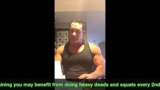 Greg Doucette IFBB PRO Body Part Training Frequency 1-2-3 times per week?