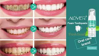 ALIVER Teeth Whitening Foam Toothpaste | Smile With Confidence