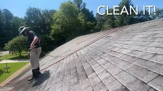 Roof cleaning with Renew Property Wash