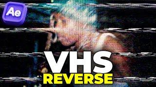 How to Create VHS REVERSE EFFECT in After Effects!