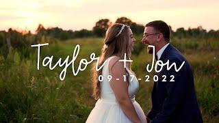 Taylor + Jon Wedding Highlights | Cherry Barc Farm | Michigan Wedding Videographer