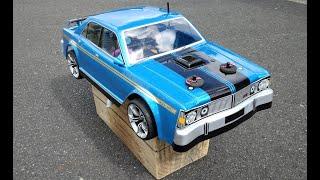 HSP 1/10 Nitro RC, Speed Test, Falcon GT 351 mod, Rotary Start