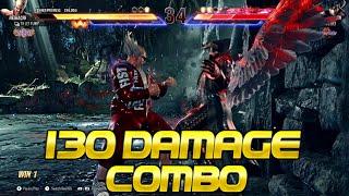 HEIHACHI's 130 DAMAGE COMBO IN REAL MATCH #tekken8