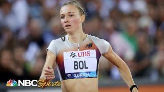 Femke Bol breaks away from Dalilah Muhammad to clinch 400m hurdles Diamond League championship