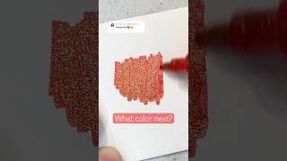 What color next?️ Ohuhu Glitter Paint Pen #asmr #asmrart #oddlysatisfyingvideo #satisfyingasmr #art