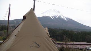 富士山麓のおいしいキャンプ場ソロ