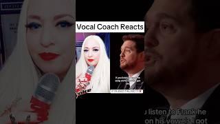 Michael Buble Explains Jazz Singing #vocalcoachreaction