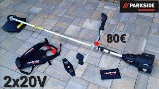 EXTREME test. Cordless 40V brushcutter and trimmer Parkside Performance PPFSA 40 Li A1.