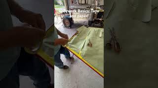 Automotive Bodywork Basics: Tape and Paper on the 1973 VW Thing!