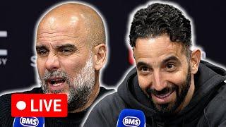  LIVE | Ruben Amorim and Pep Guardiola post-match press conference | Manchester United 0-0 Man City