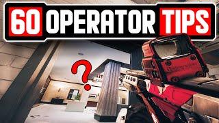 60 OPERATOR TIPS In 8 MINUTES - Rainbow Six Siege