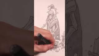 Necromancer Drawing Timelapse