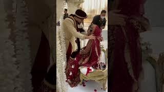 Groom Hug Kiss bride After Nikkah | Pakistani Royal Family | #shorts #youtubeshorts