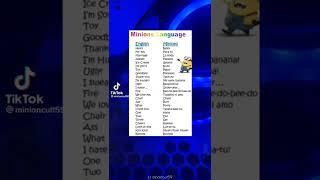 minions language #shorts