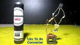 How To Make A Homemade Led Torch Light Circuit | 1.5v to 3v converter