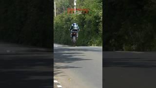 Michael Dunlop pushing the limits with a huge jump over Ballacrye!