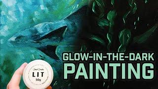 painting with glowing pigment!