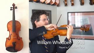 William Whedbee 1988 violin / Cristian Fatu / at the Metzler Violin Shop