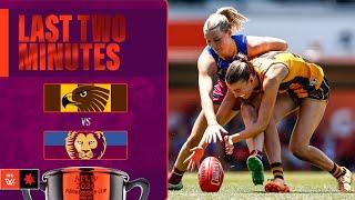 Last Two Minutes: Hawthorn v Brisbane | Qualifying Final, 2024 | AFLW