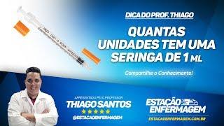 Dicas de Enfermagem: Quantas Unidades tem uma seringa de 1 ml?