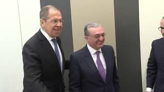 С.Лавров и З.Мнацаканян, Женева, 25 февраля 2020 года