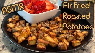 Breakfast ASMR: Roasted Potatoes and Strawberries! Plus Coffee, Of Course.