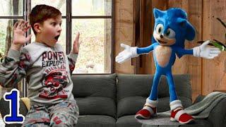 Sonic at Tim's house in real life! Where did he come from? 1 episode