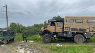 Gert bogged  in the river  HD 1080p