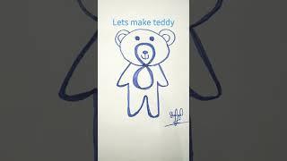 Let's make Teddy. #shorts #SANIYA ARTS AND CRAFTS  #creativity  #subscribe