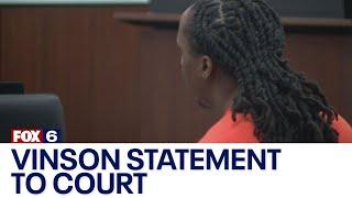 Paul Vinson issues statement before sentencing | FOX6 News Milwaukee