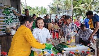 Chị ( Kim Loan ) Gởi Tấm Lòng Yêu Thương Đến 75 Hộ Nghèo Quê Hương ( Tiểu Cần-Trà Vinh )TVK #541