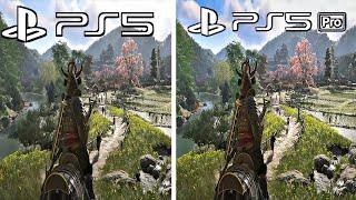 PS5 Pro Vs PS5 - Gameplay Graphics Comparison