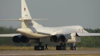 Tupolev Tu-160 "BlackJack" strategic bomber takeoff.