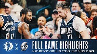 Dallas Mavericks Highlights vs. Portland Trail Blazers | December 23, 2024