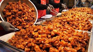 Mouth is tingling!! But it's So delicious. Popular spicy street food - TOP 4 / Korean street food