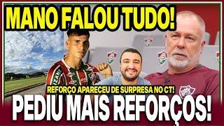 MANDOU A REAL! MANO QUER MAIS TRÊS REFORÇOS! AULA SOBRE GANSO! REFORÇO APARECEU DE SURPRESA NO CT!