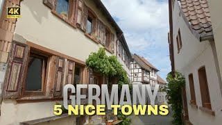 5 Nice German Towns (villages) on a bicycle