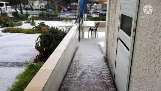 ice rain in ashkelon israel( march 4, 2021)