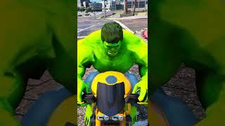 Hulk Red Bro in Danger, Green Hulk Come To Save A Day #shorts #gta5 #hulk