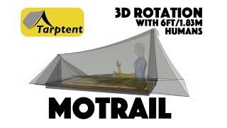 Tarptent MoTrail 3D rotation with 6ft / 1.83m scale humans